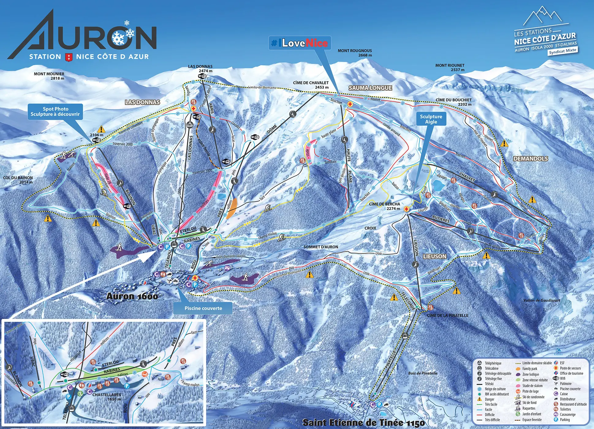 Auron Piste Map