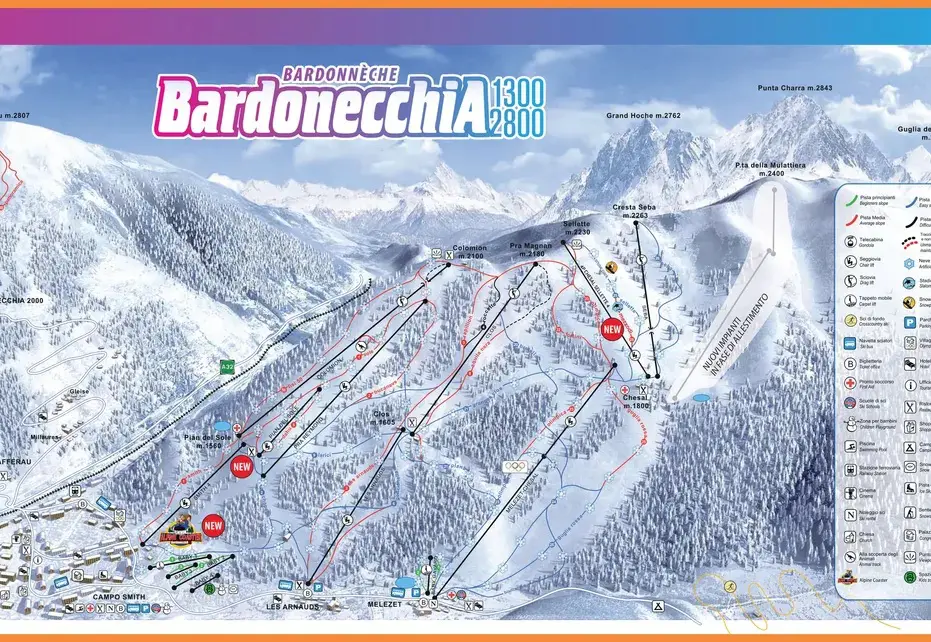 Bardonecchia Piste Map