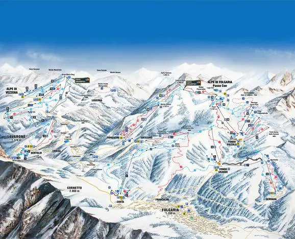 Folgaria Piste Map