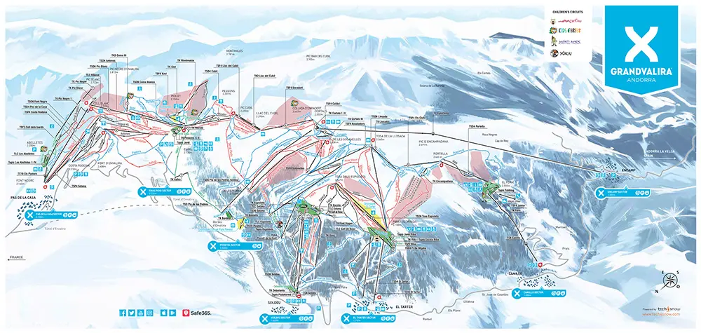 Grandvalira Piste Map
