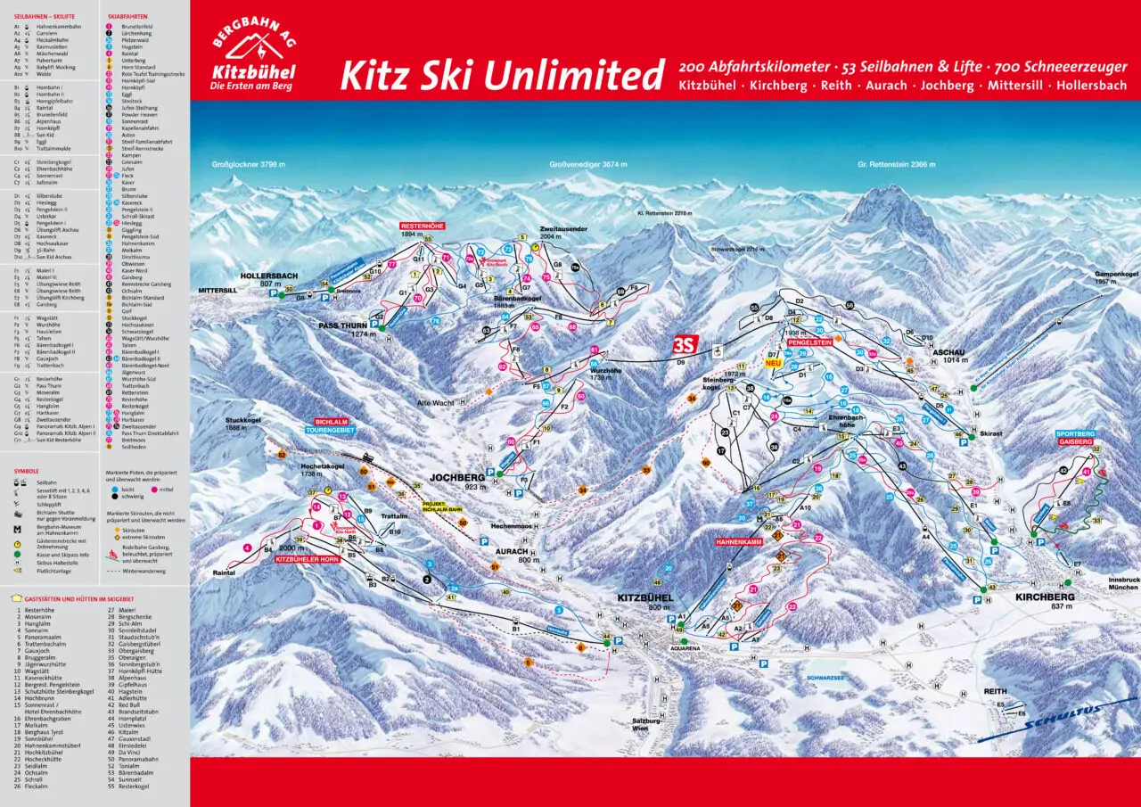 Kitzbühel Piste Map
