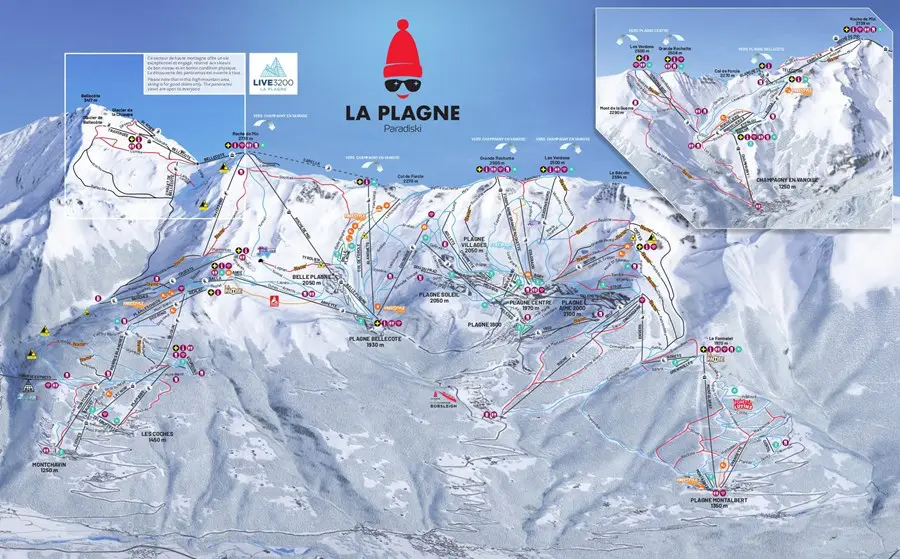La Plagne Piste Map