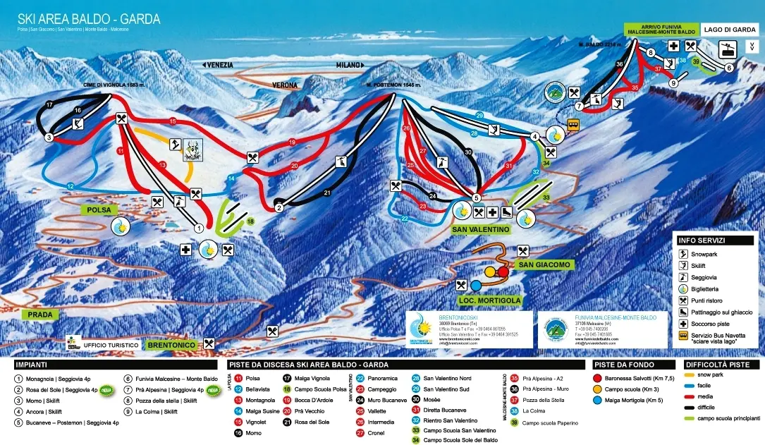 Polsa San Valentino Piste Map