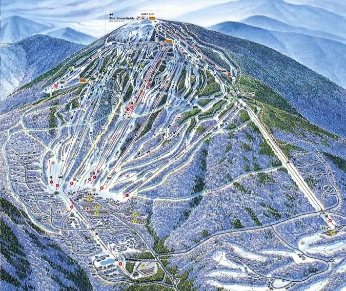 Sugarloaf piste map