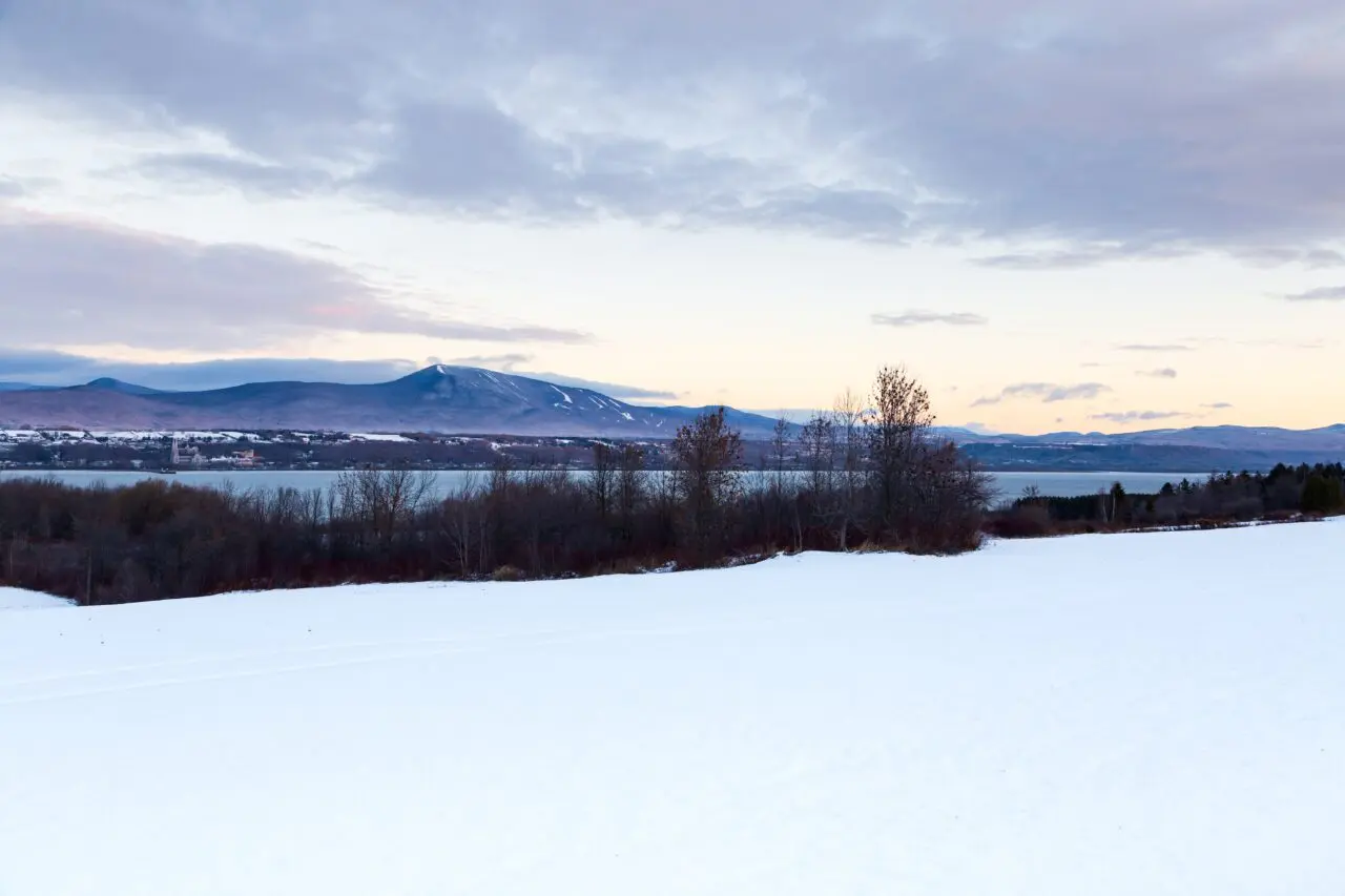 Rural,Winter,Landscape of Mont St. Anne