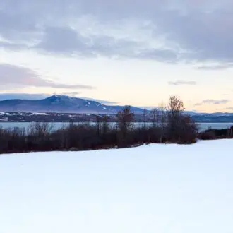 Rural,Winter,Landscape of Mont St. Anne
