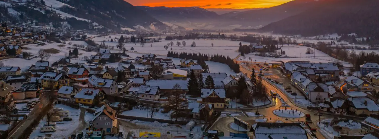Lungau at sunrise, Austria