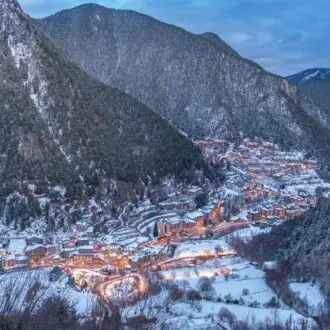 Pal Arinsal in winter with snow