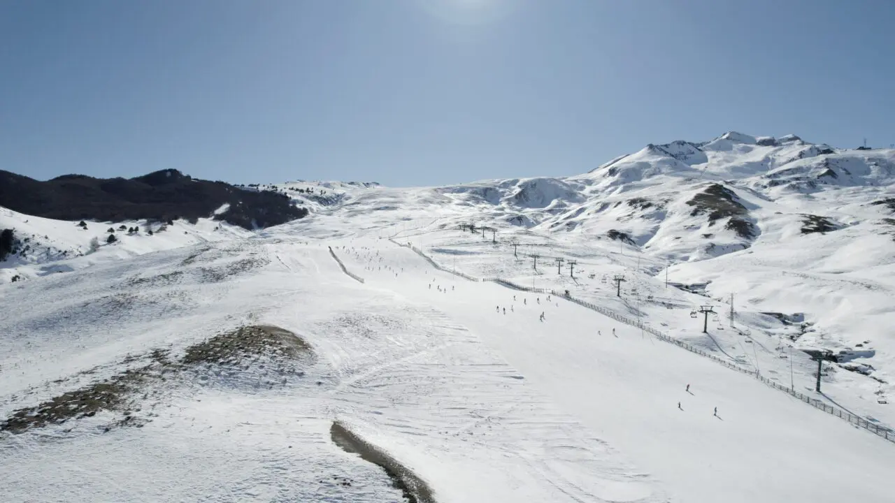 Formigal ski area in Huesca Pyrenees of Spain