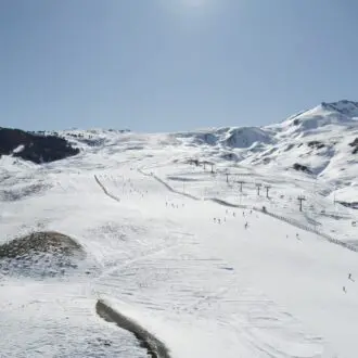 Formigal ski area in Huesca Pyrenees of Spain