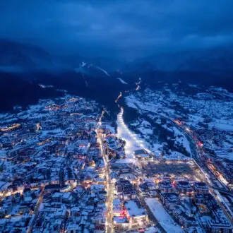 Bansko Village in the night
