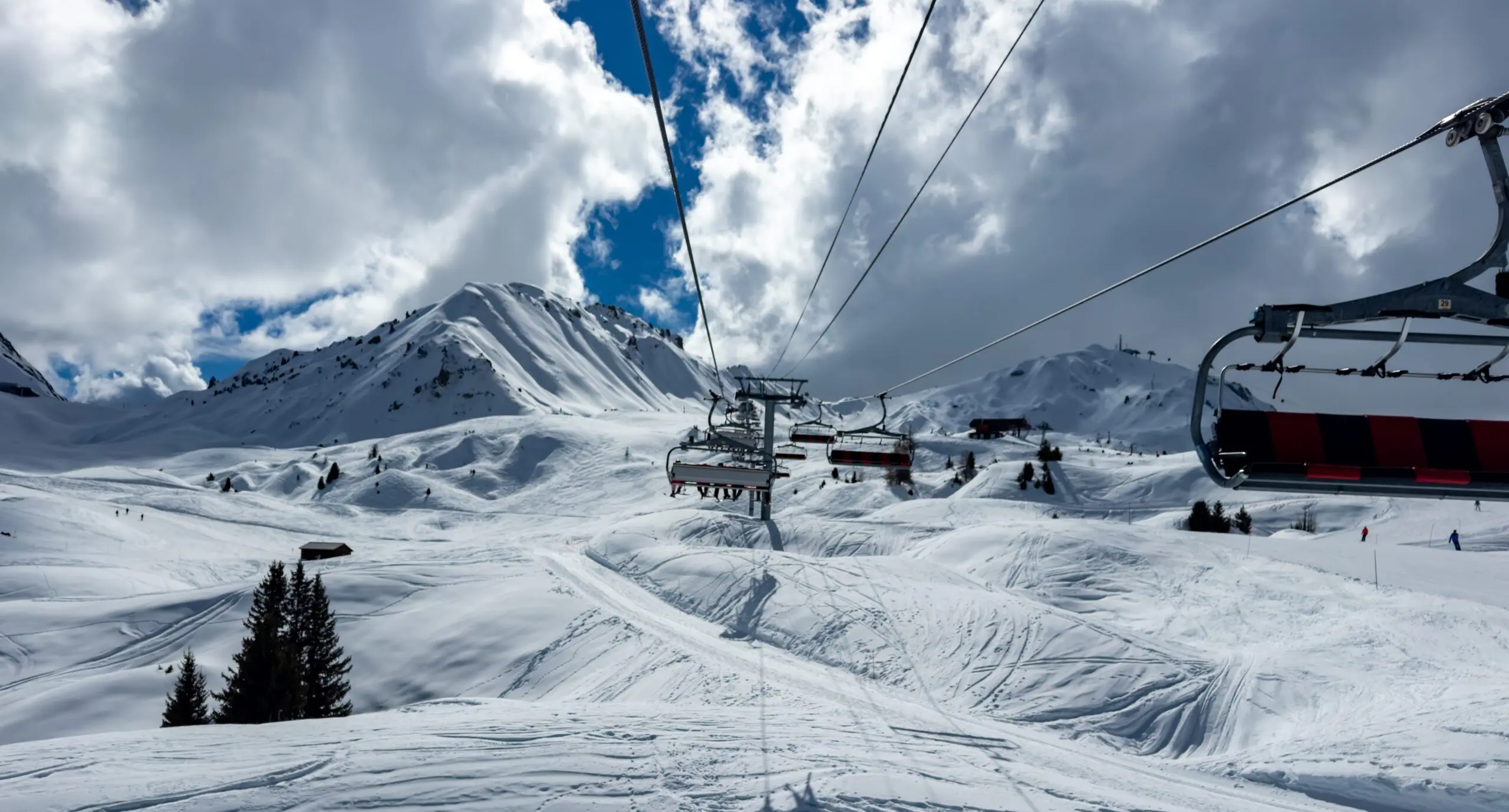 winter time at La Plagne France, Alps
