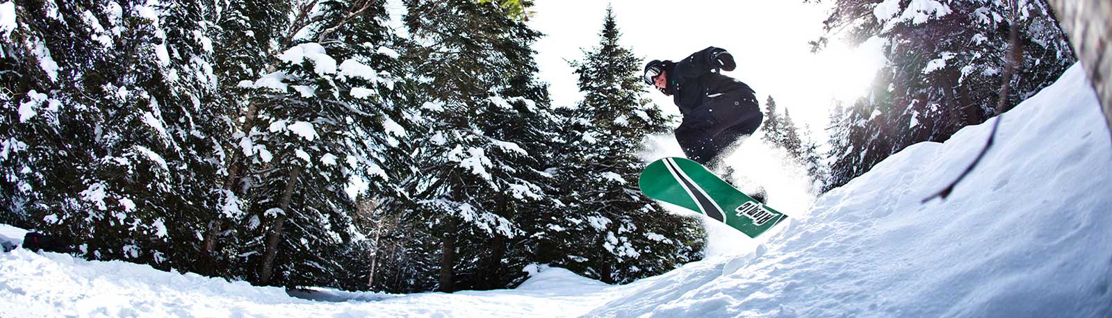 Snowboarder in Mont St Anne